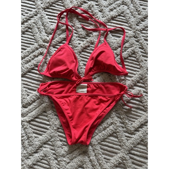 kate spade Other - Kate Spade New York Dive In Swimsuit Bikini 2pc set Sz M Georgia Beach Geranium
